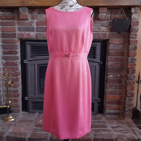 Tahari Pink Shift Dress NWT - Picture 1 of 6
